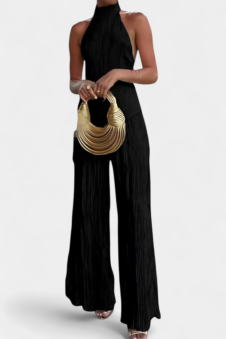 Felissia – Completo Elegante Donna Plissettato per la Sera