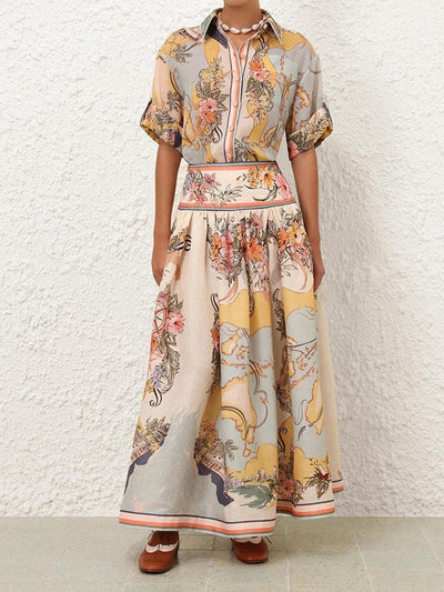 Karen – Gonna Vintage a Vita Alta e Linea A da Donna