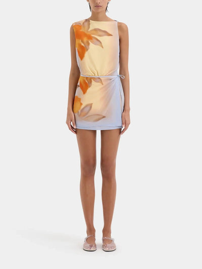 Rihanna – Mini Abito da Donna in Crepe con Stampa Floreale
