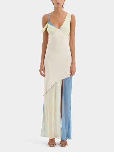 Bridget – Abito Midi da Donna in Chiffon Bicolor