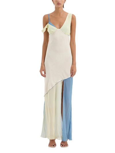 Bridget – Abito Midi da Donna in Chiffon Bicolor