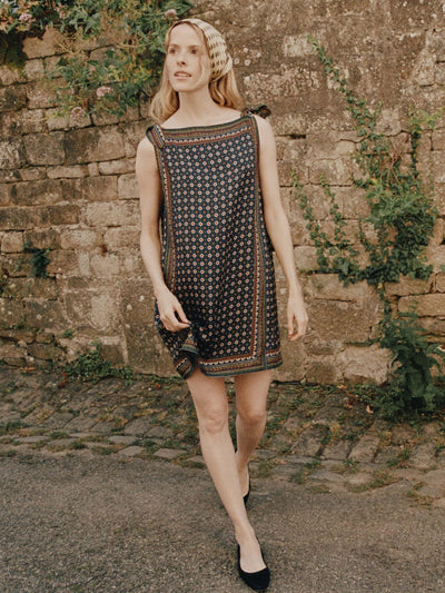 Patricia – Minidress Donna Retro-Chic in Misto Seta