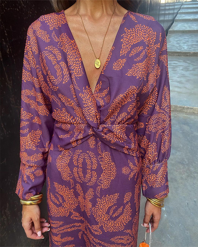 Abito Elegante con Maniche Lunghe Donna