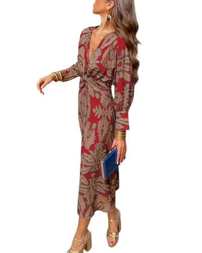 Abito Elegante con Maniche Lunghe Donna