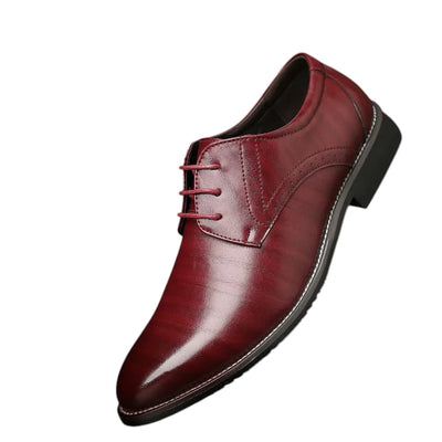 Scarpe in Pelle Plus Size Uomo con Suola in Gomma