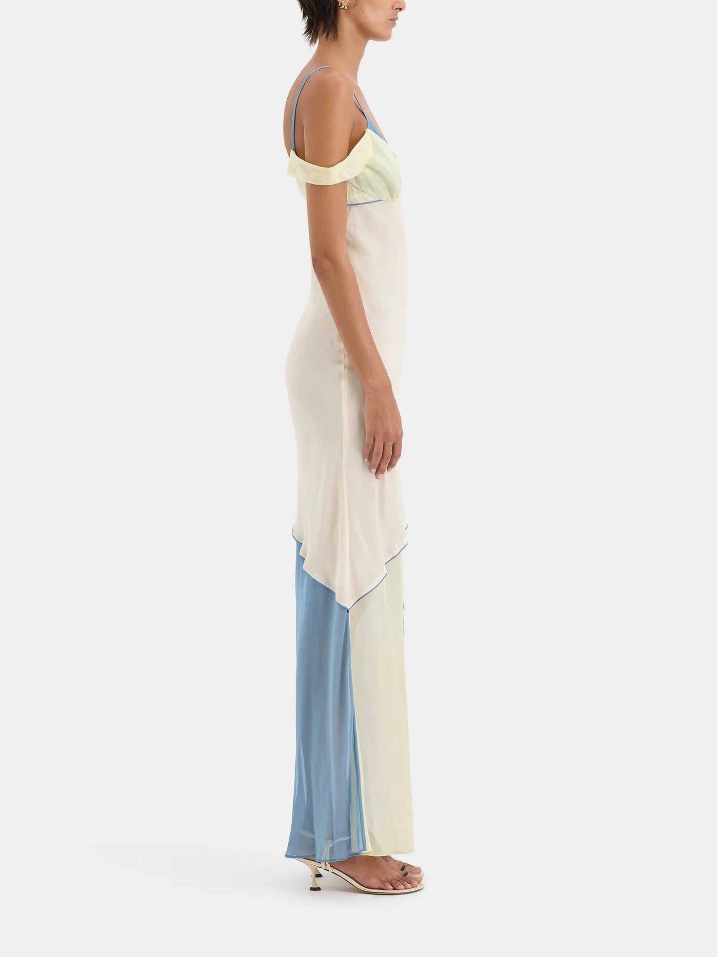 Bridget – Abito Midi da Donna in Chiffon Bicolor