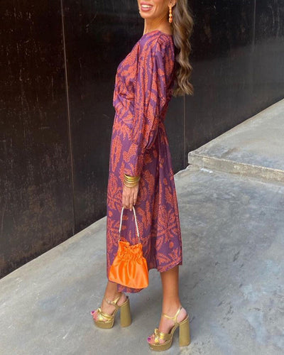 Abito Elegante con Maniche Lunghe Donna