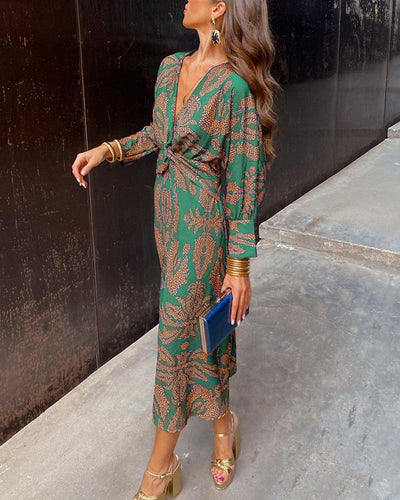 Abito Elegante con Maniche Lunghe Donna