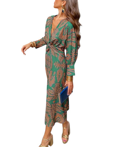 Abito Elegante con Maniche Lunghe Donna