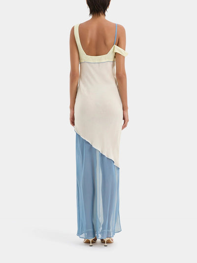 Bridget – Abito Midi da Donna in Chiffon Bicolor