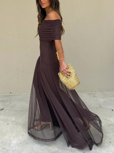Kairen – Abito Maxi Donna in Georgette Luminoso