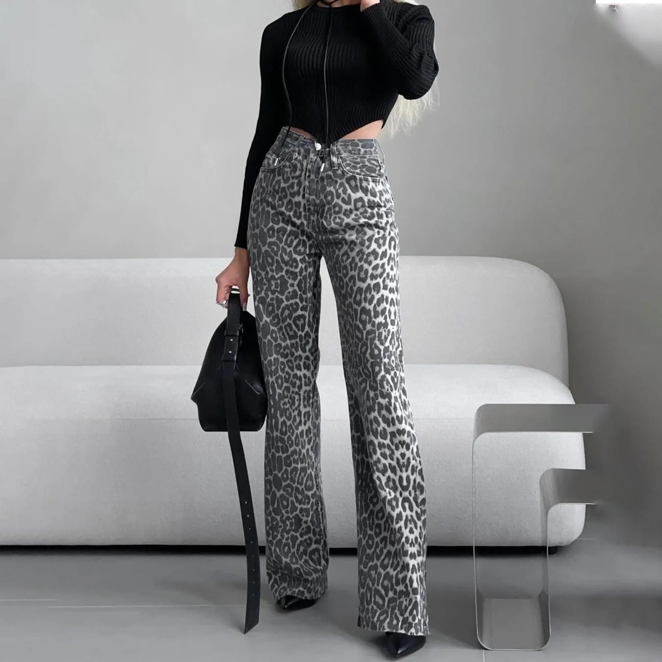 Kaia | Pantaloni Leopardati
