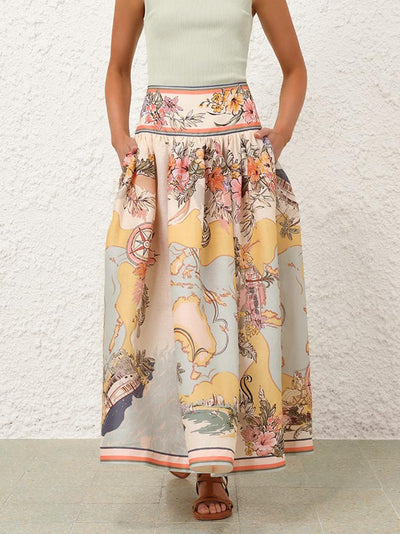 Karen – Gonna Vintage a Vita Alta e Linea A da Donna