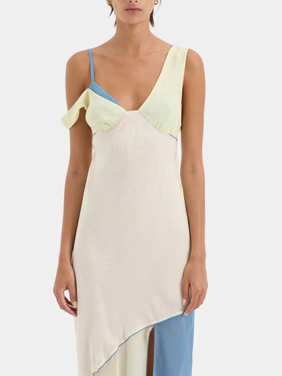 Bridget – Abito Midi da Donna in Chiffon Bicolor
