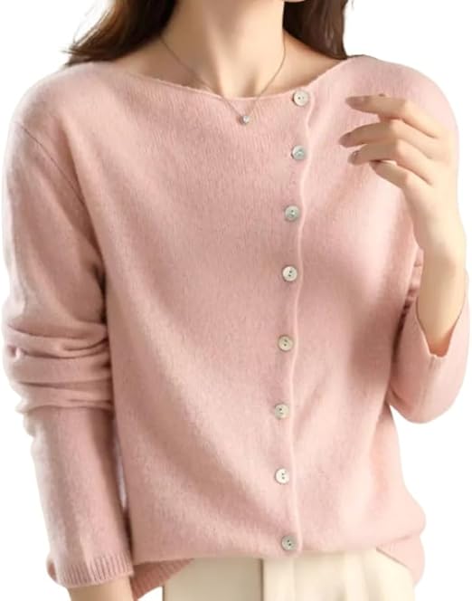 Cardigan in Cashmere Morbido Donna