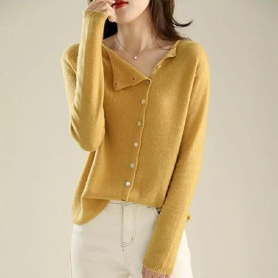 Cardigan in Cashmere Morbido Donna