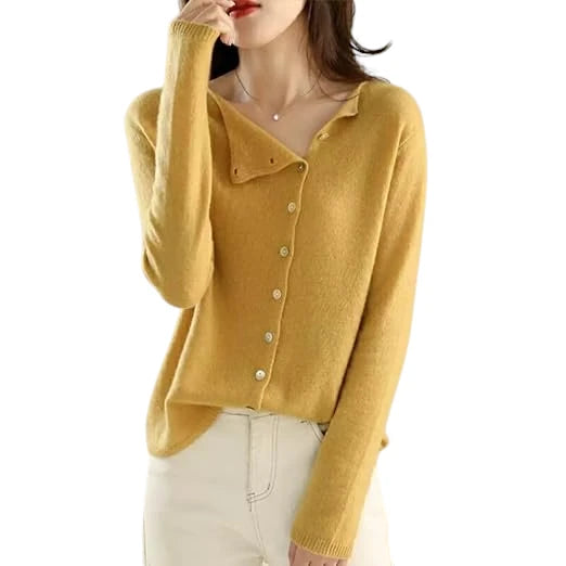 Cardigan in Cashmere Morbido Donna