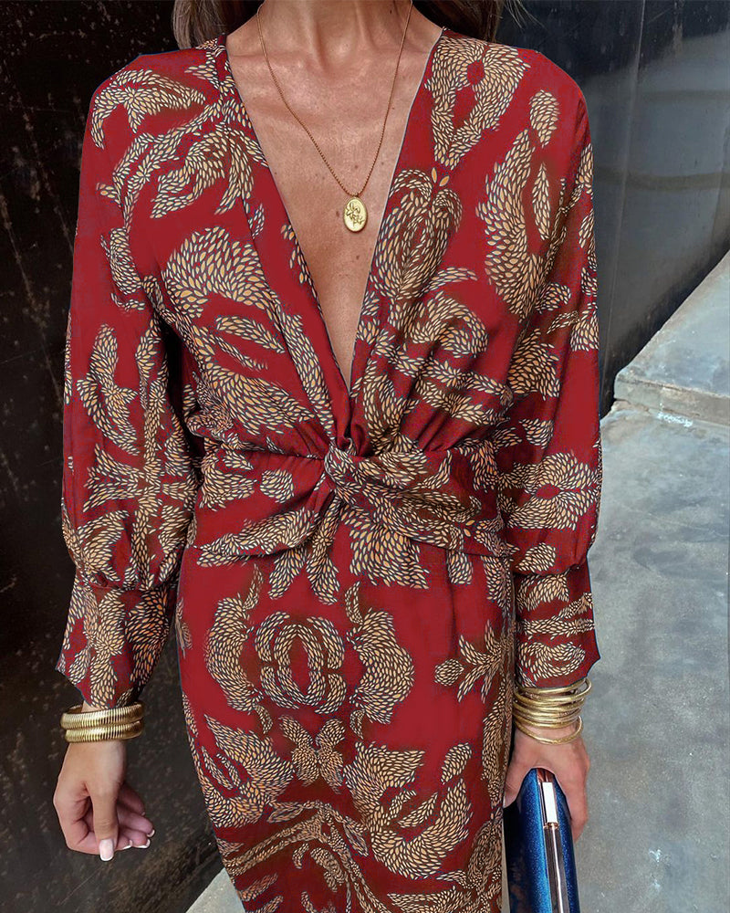 Abito Elegante con Maniche Lunghe Donna