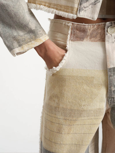 Clara – Jeans Donna a Vita Alta Gamba Ampia in Cotone