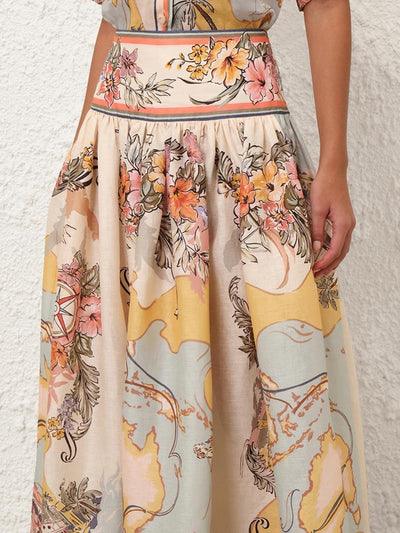 Karen – Gonna Vintage a Vita Alta e Linea A da Donna