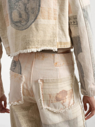 Clara – Jeans Donna a Vita Alta Gamba Ampia in Cotone