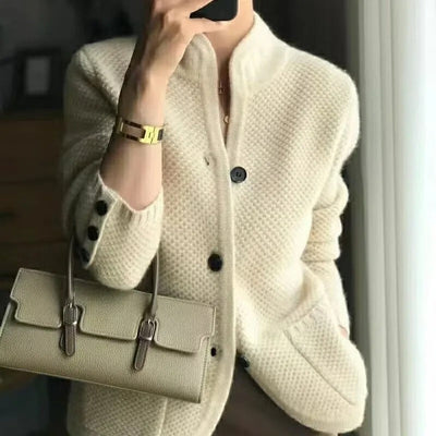 Cardigan Collo Alto Caldo Donna