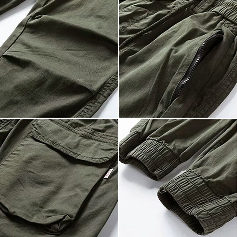 Pantaloni Cargo Elasticizzati con Elastan Uomo