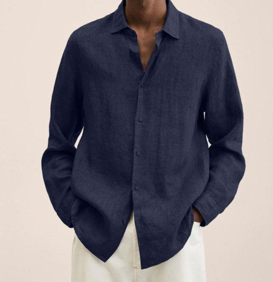 Camicia Uomo in Lino Traspirante