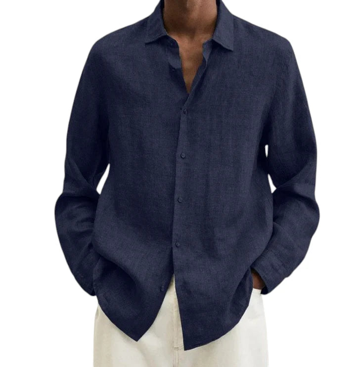 Camicia Uomo in Lino Traspirante