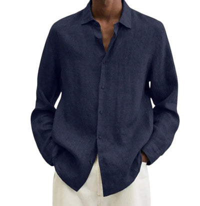 Camicia Uomo in Lino Traspirante