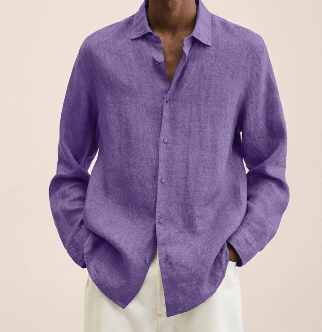 Camicia Uomo in Lino Traspirante