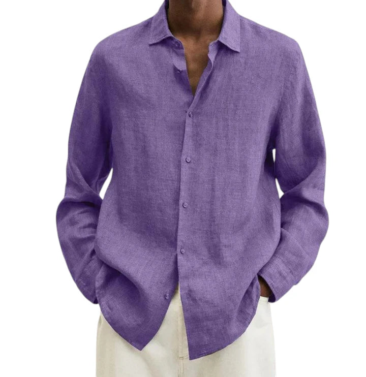 Camicia Uomo in Lino Traspirante