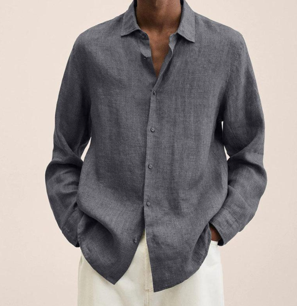 Camicia Uomo in Lino Traspirante