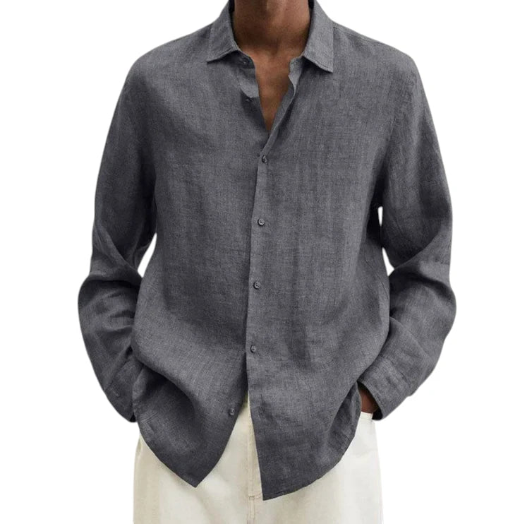 Camicia Uomo in Lino Traspirante