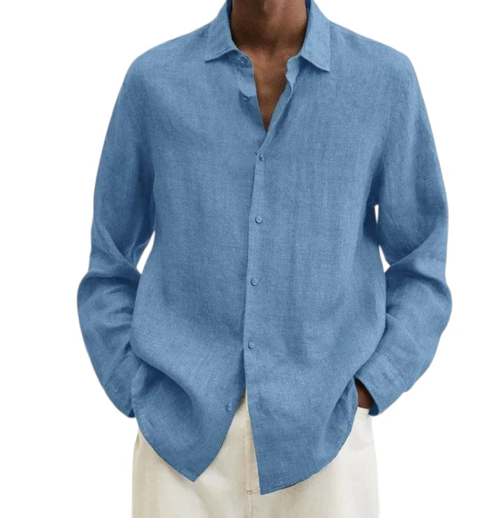 Camicia Uomo in Lino Traspirante
