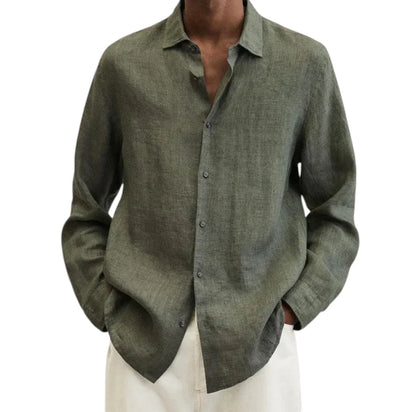 Camicia Uomo in Lino Traspirante