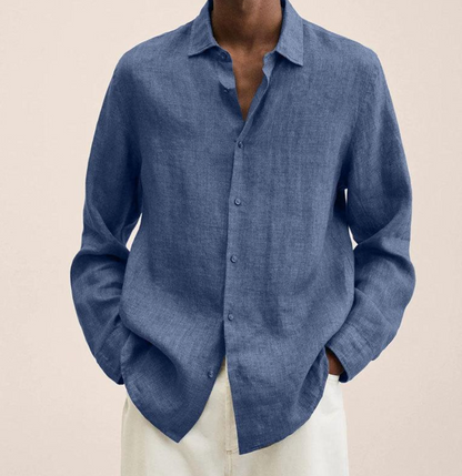 Camicia Uomo in Lino Traspirante