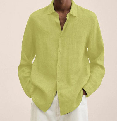 Camicia Uomo in Lino Traspirante