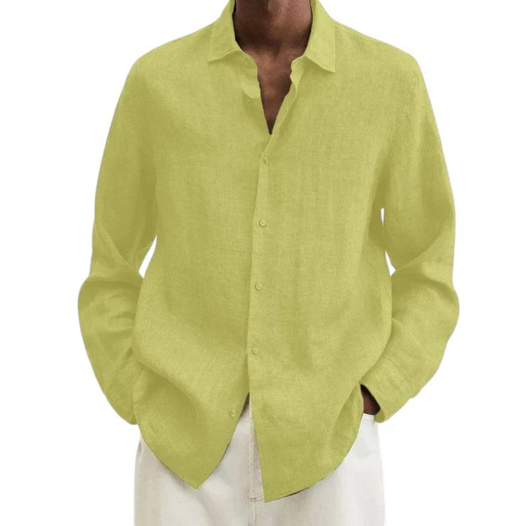 Camicia Uomo in Lino Traspirante