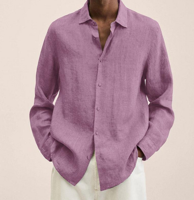 Camicia Uomo in Lino Traspirante