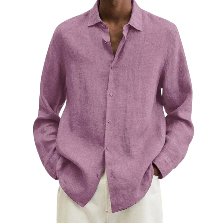 Camicia Uomo in Lino Traspirante