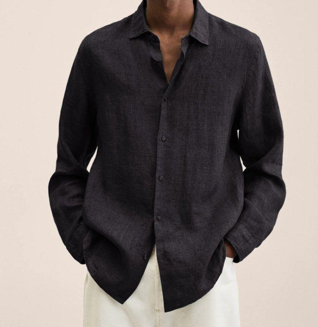 Camicia Uomo in Lino Traspirante