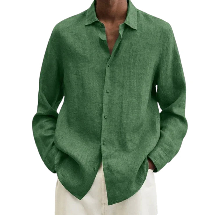 Camicia Uomo in Lino Traspirante