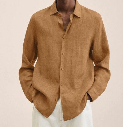 Camicia Uomo in Lino Traspirante