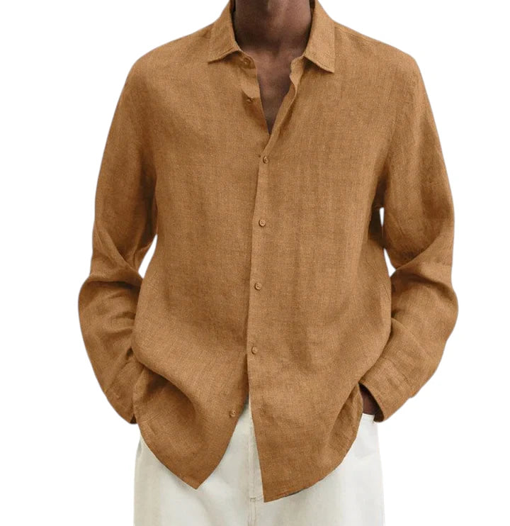 Camicia Uomo in Lino Traspirante