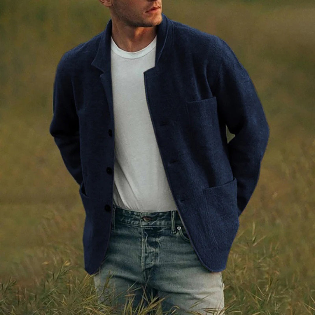 Cardigan Leggero Uomo – Stile Casual con Tasche