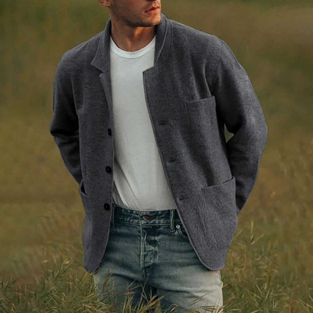 Cardigan Leggero Uomo – Stile Casual con Tasche