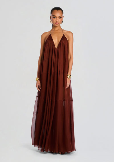 Amie – Abito Lungo in Chiffon da Donna dal Tocco Leggero