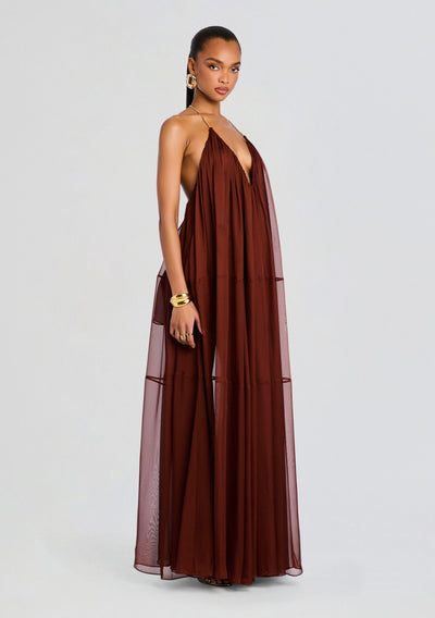 Amie – Abito Lungo in Chiffon da Donna dal Tocco Leggero