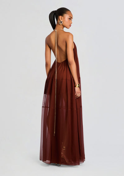 Amie – Abito Lungo in Chiffon da Donna dal Tocco Leggero